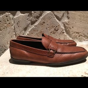 Stunning Brown Ferragamo pig skin men shoes